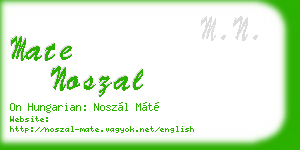 mate noszal business card