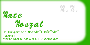 mate noszal business card